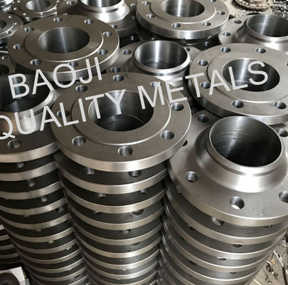 Flat Welding Titanium Weld Neck Flange DIN2573 Gr2 Gr5 For Power Stations